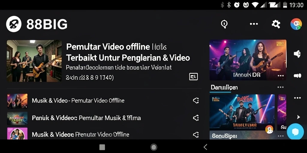 Tampilan antarmuka pengguna 88BIG yang bersih dan sederhana.