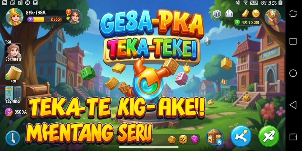 Tampilan antarmuka permainan Teka-Teki 898A yang menarik.