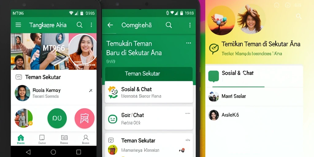 Tampilan antarmuka MT966 yang sederhana dan menarik.